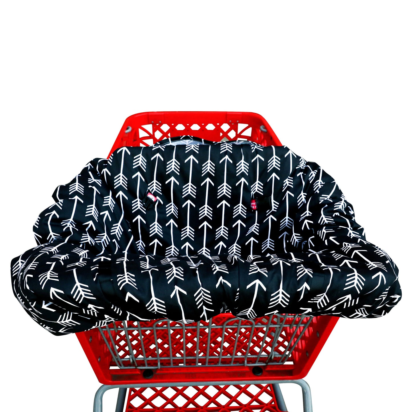 Shopping cart Covers for Baby, High Chair and Grocery Cover for Babies, Infants, Toddlers Trolley Seat for Boys and Girls Black White Arrows