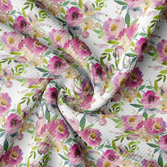 Bullet Textured Fabric  Floral  (F32)