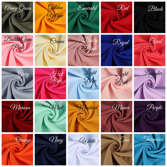 NEW STYLE - 25 Colors Strips Mix Liverpool Fabric 4 Way Stretch Solid Strip Thick Knit Jersey Liverpool Fabric for Bows Grab Bag