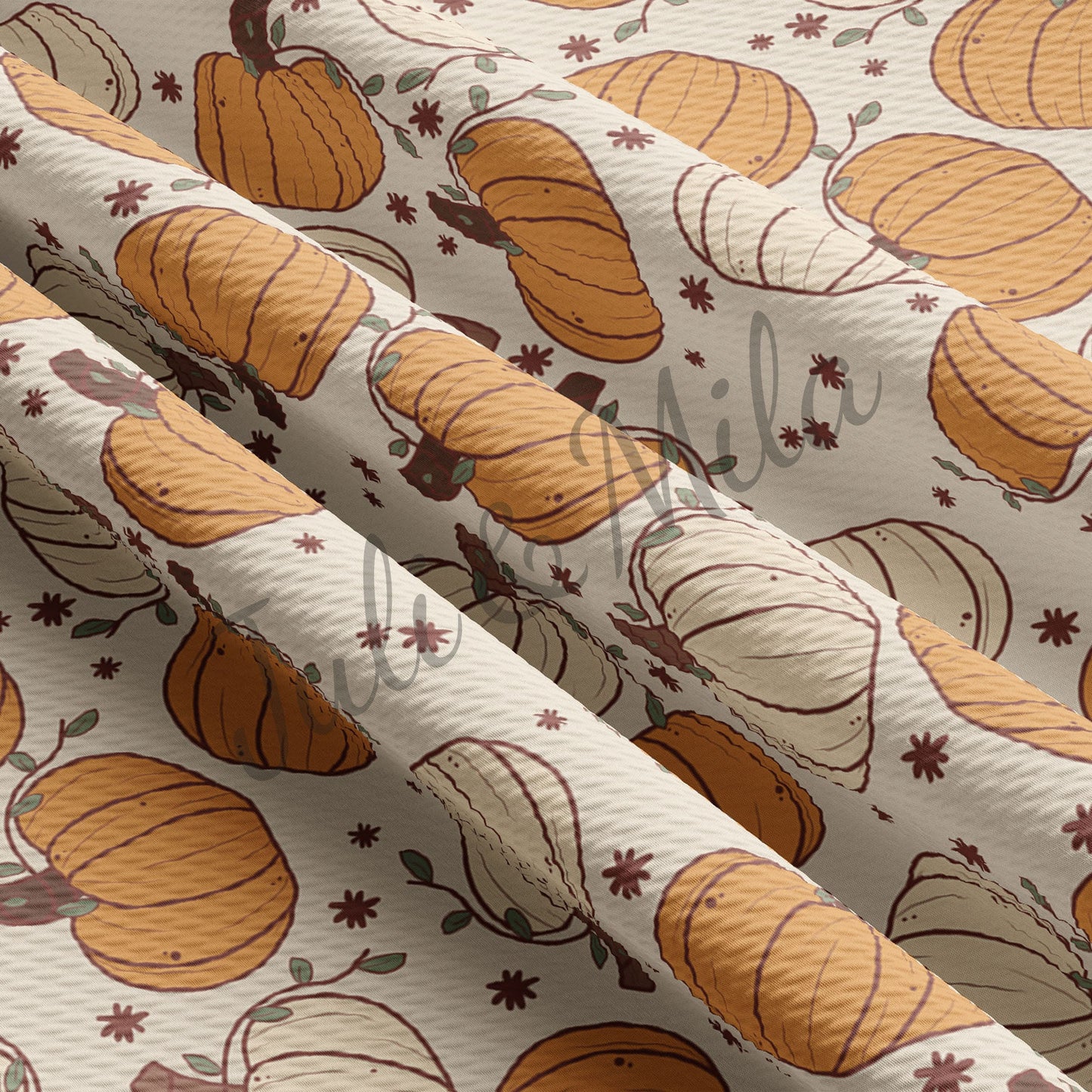 Pumpkin Bullet Textured Fabric AB12