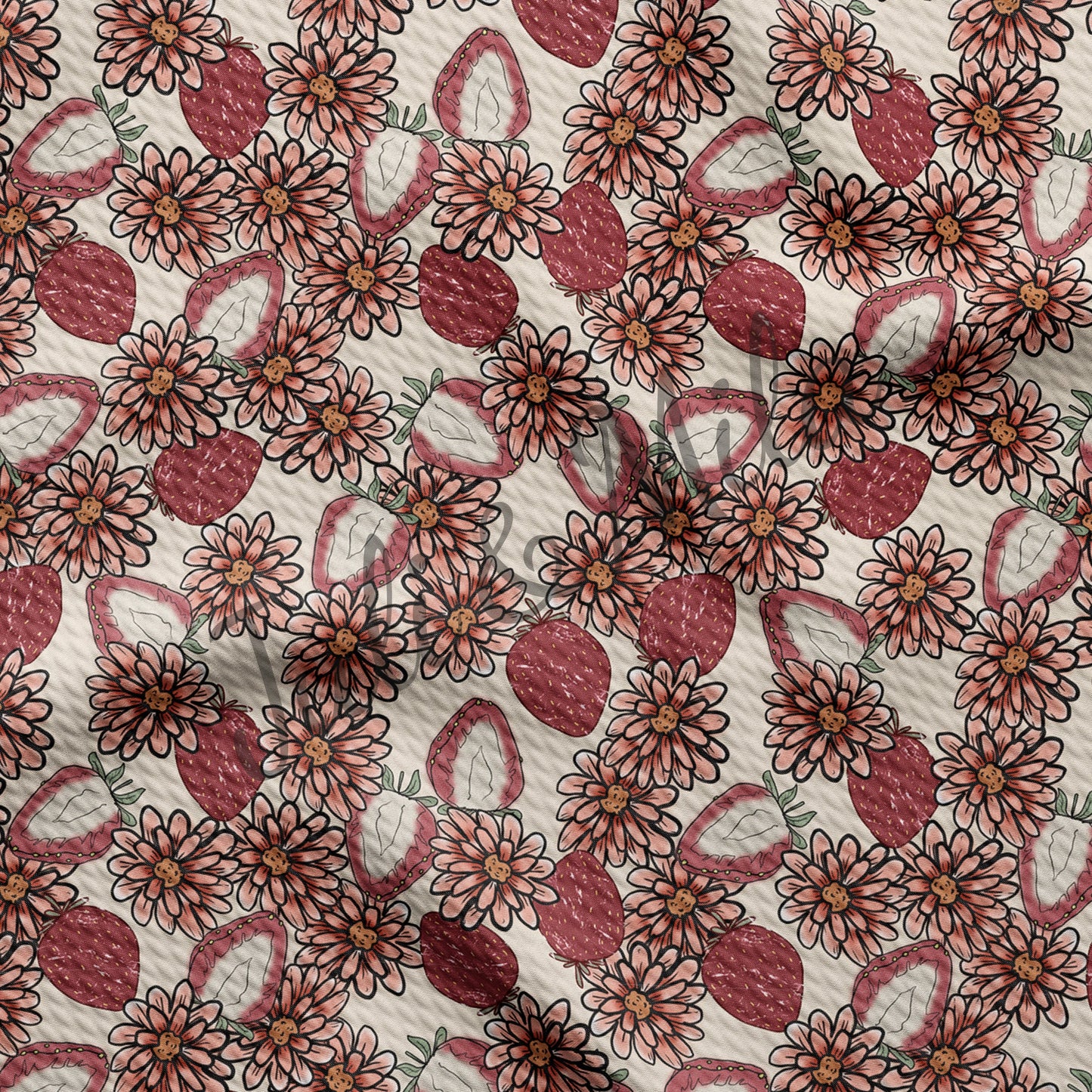 Bullet Textured Fabric  Strawberry3