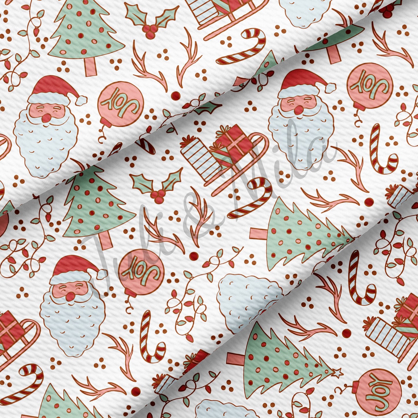 Christmas Bullet Fabric AC66