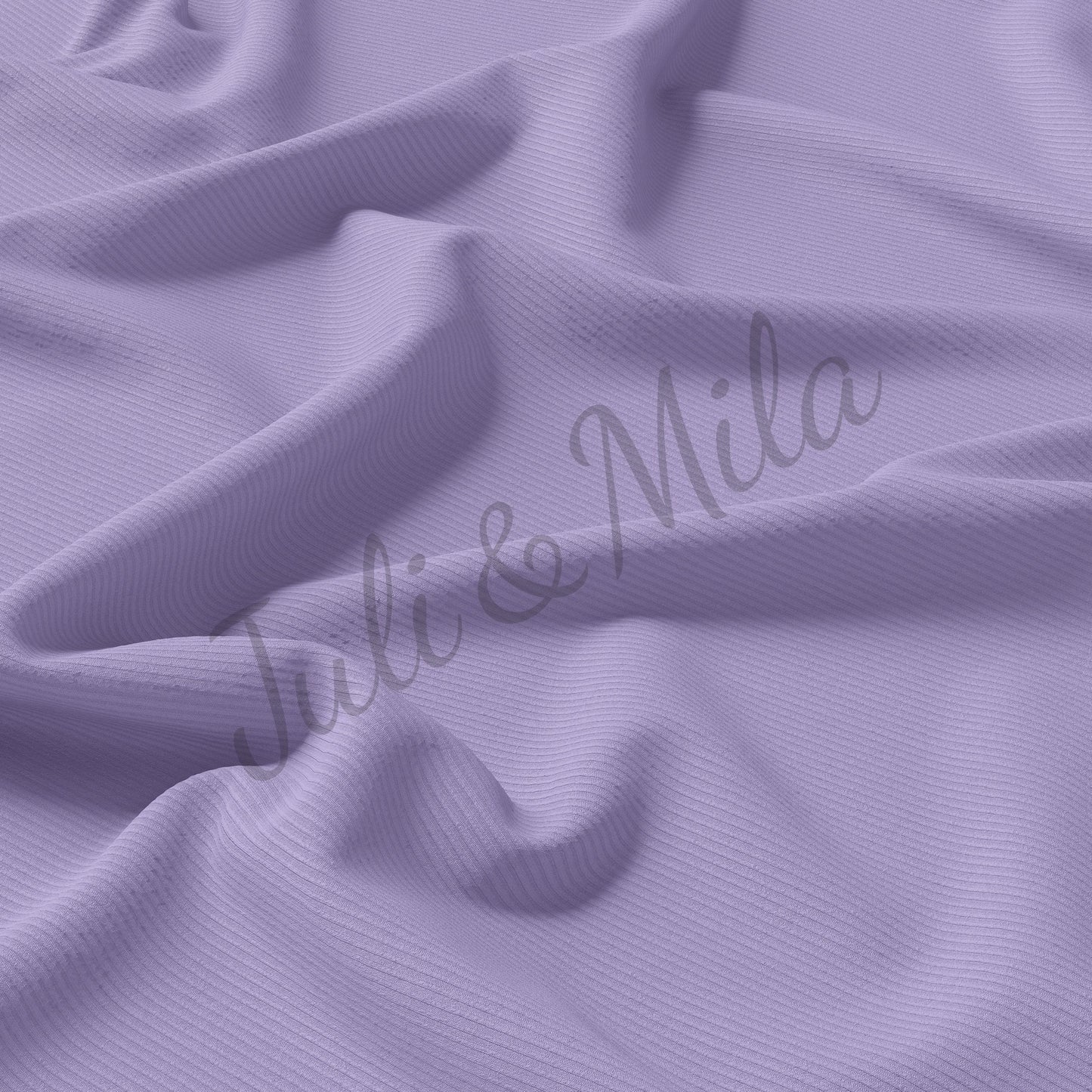 Lavender Rib Knit Fabric by the Yard Ribbed Jersey Stretchy Soft Polyester Stretch Fabric 1 Yard