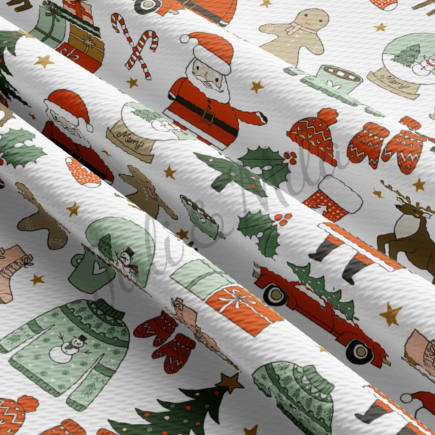 Christmas Bullet Fabric AC75