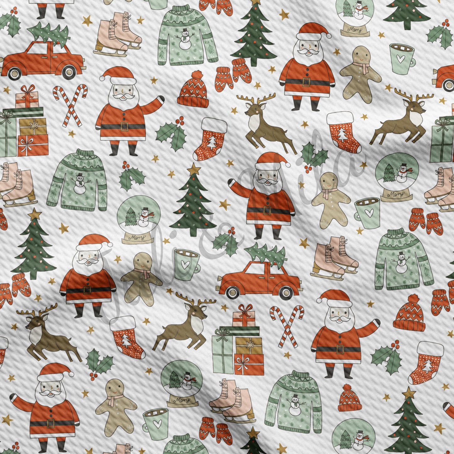 Christmas Bullet Fabric AC75