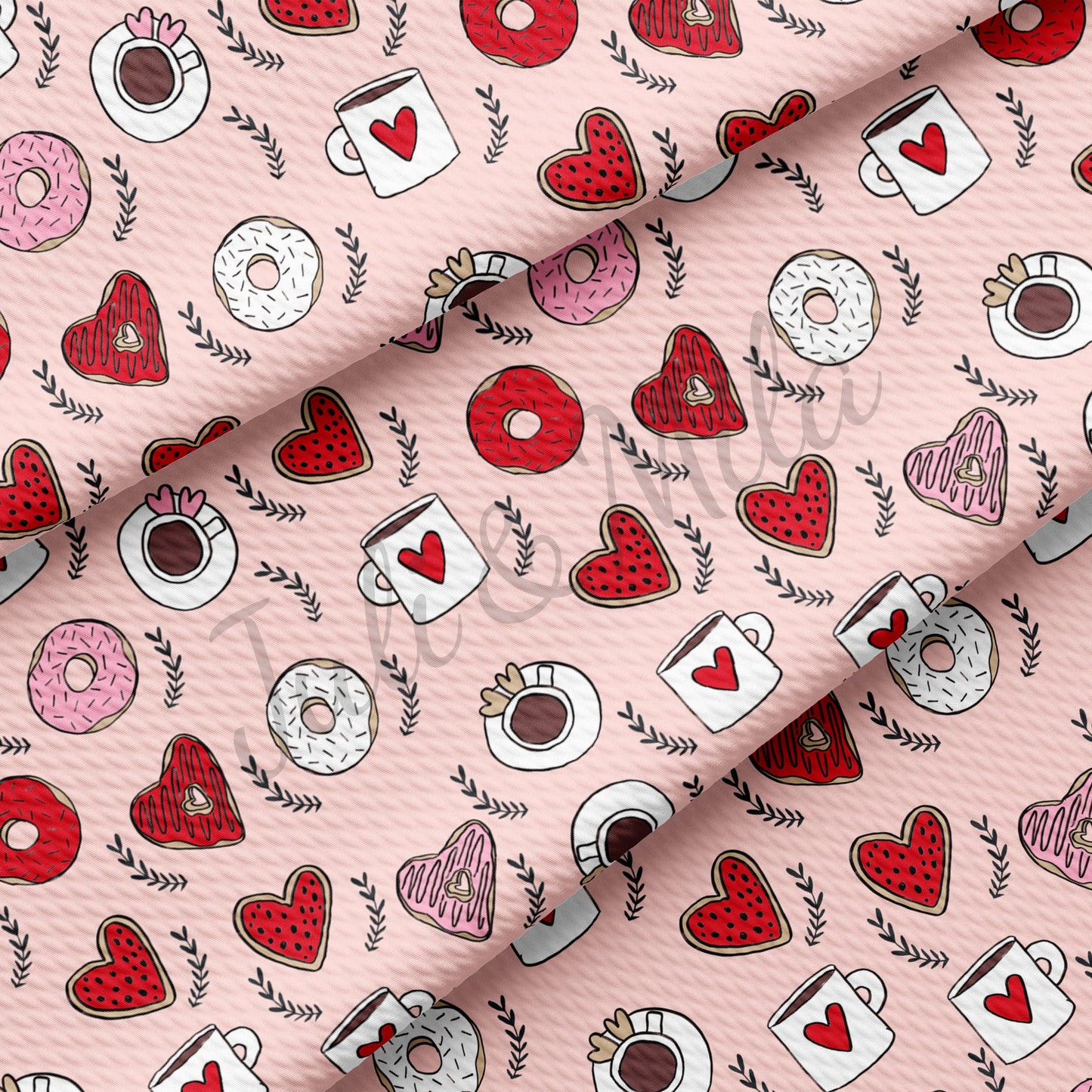 Valentine's Day Bullet Fabric VD49