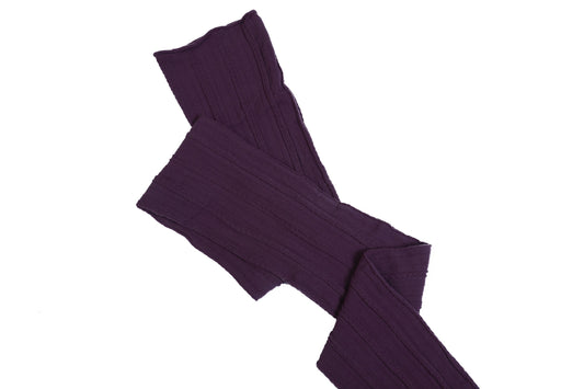 Eggplant Stretch Braided Nylon Stretch Fabric Strips 3" x 44"