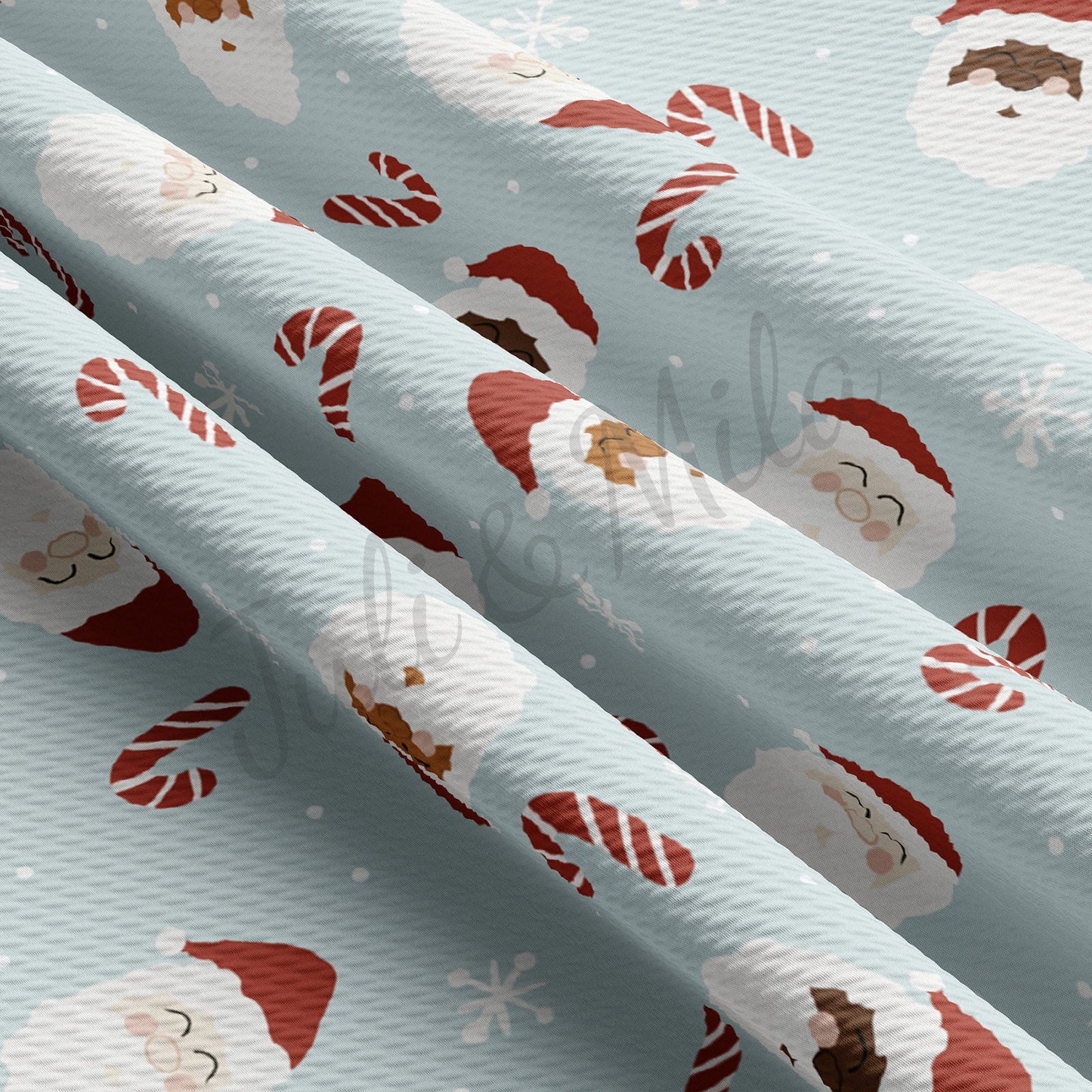 Santa Christmas Bullet Fabric AA700