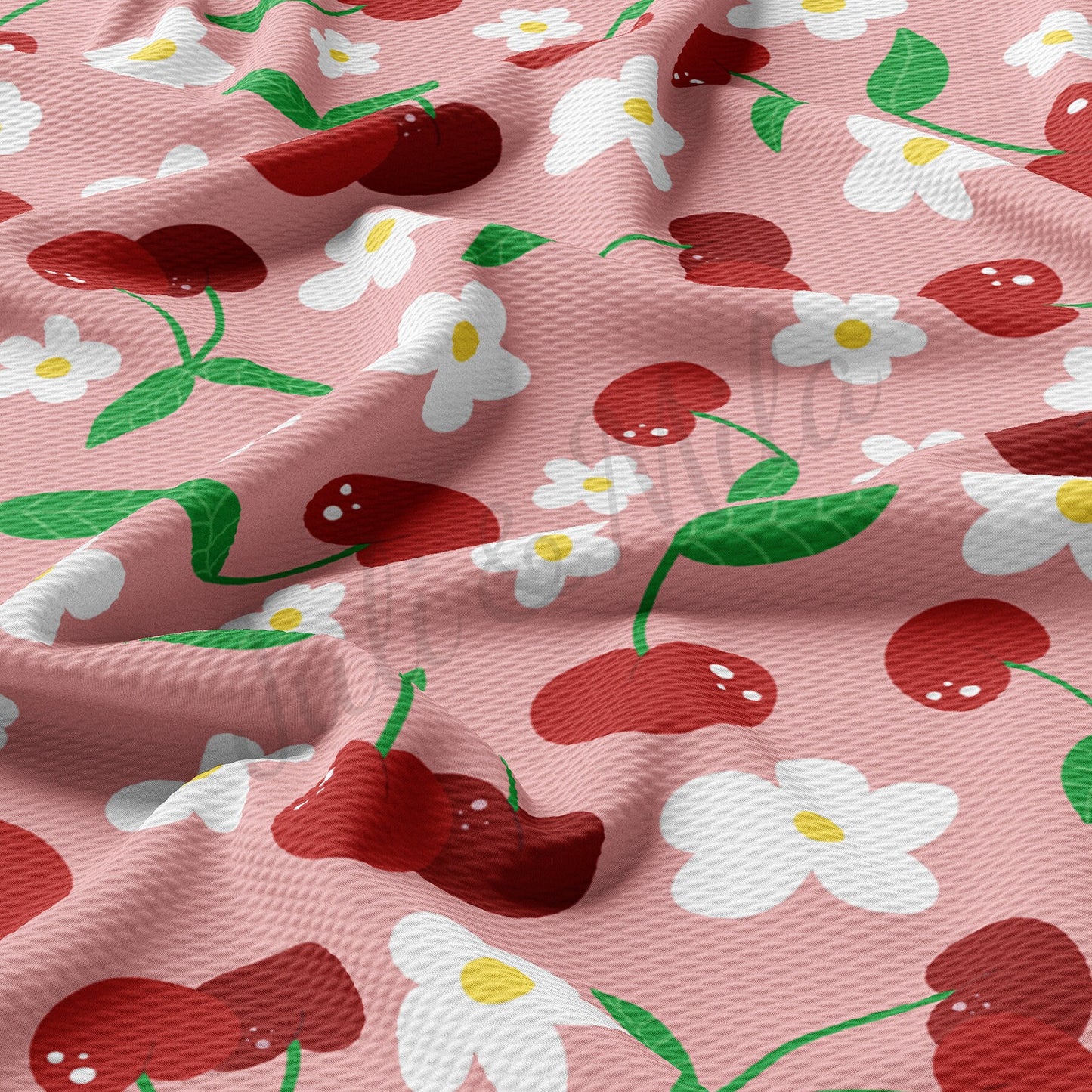 Cherry Summer Bullet Textured Fabric  AA594