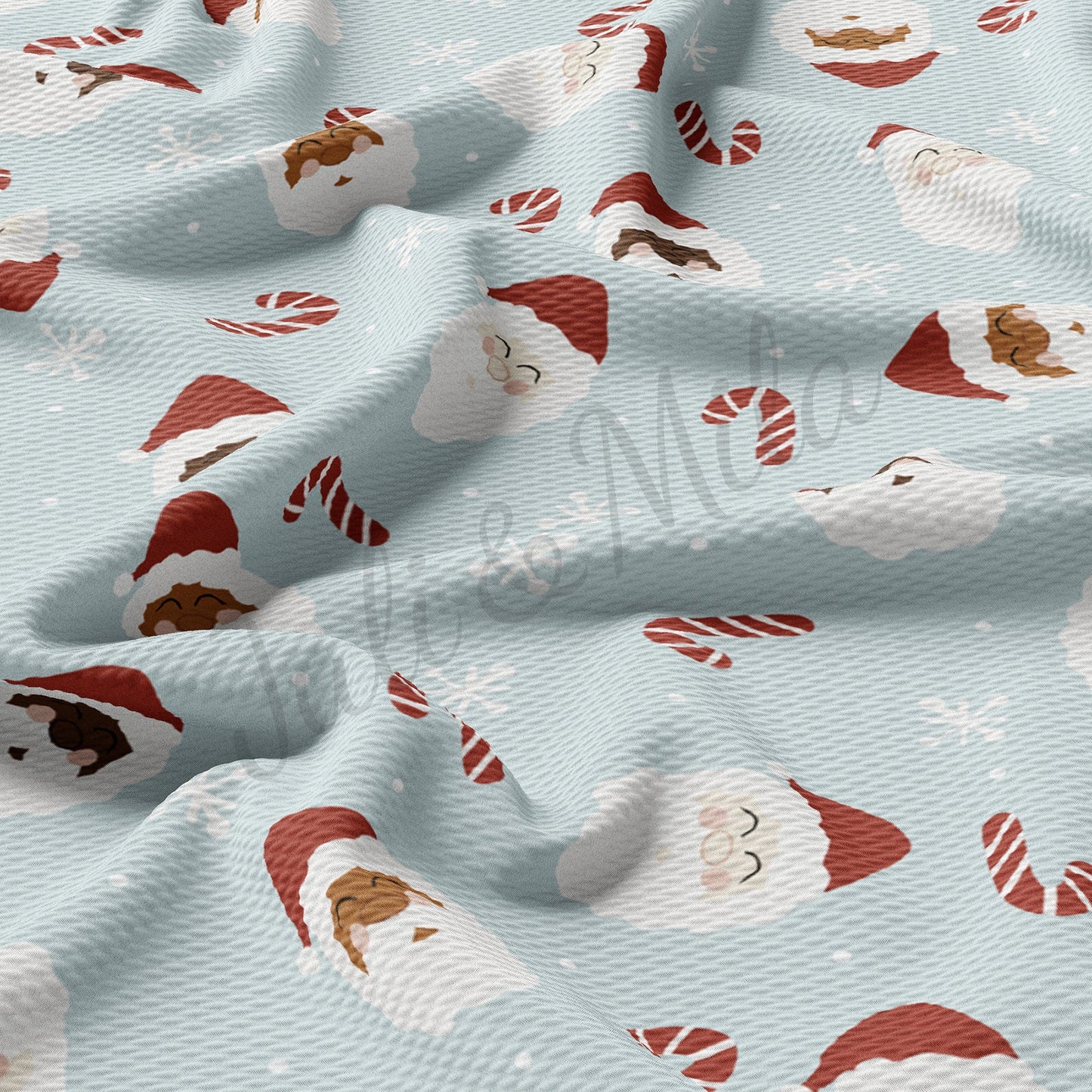 Santa Christmas Bullet Fabric AA700