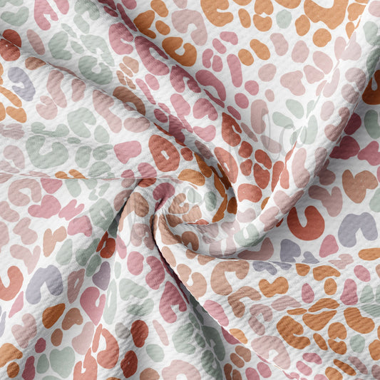 Pastel Leopard Cheetah Bullet Fabric AA705