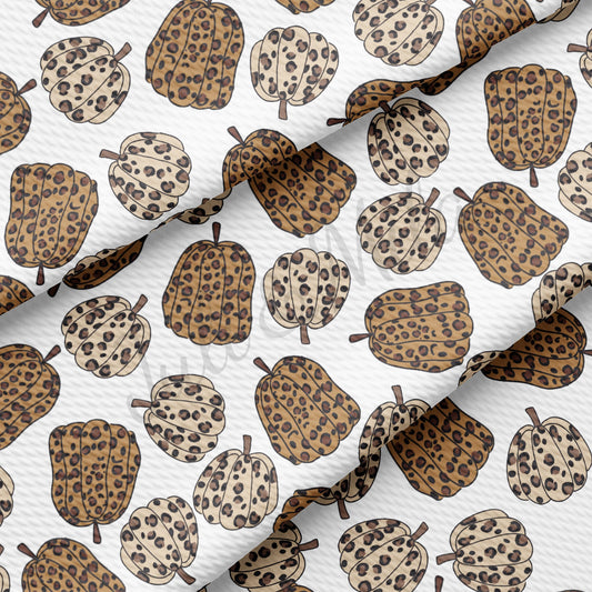 Leopard Cheetah Pumpkin Fall Bullet Fabric AA712