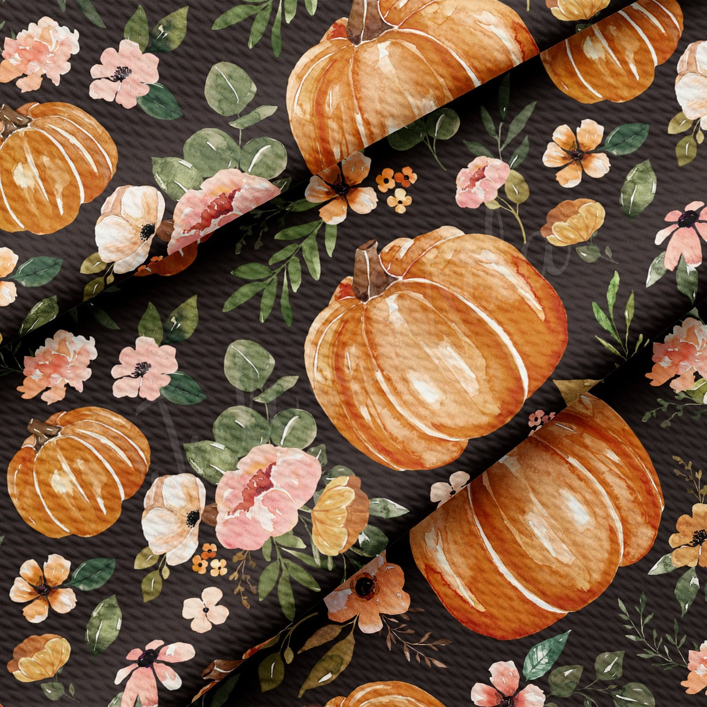 Fall Autumn Pumpkin Bullet Textured Fabric AA769