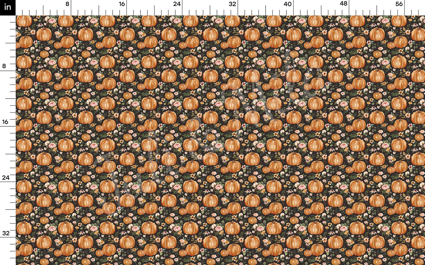 Fall Autumn Pumpkin Bullet Textured Fabric AA769