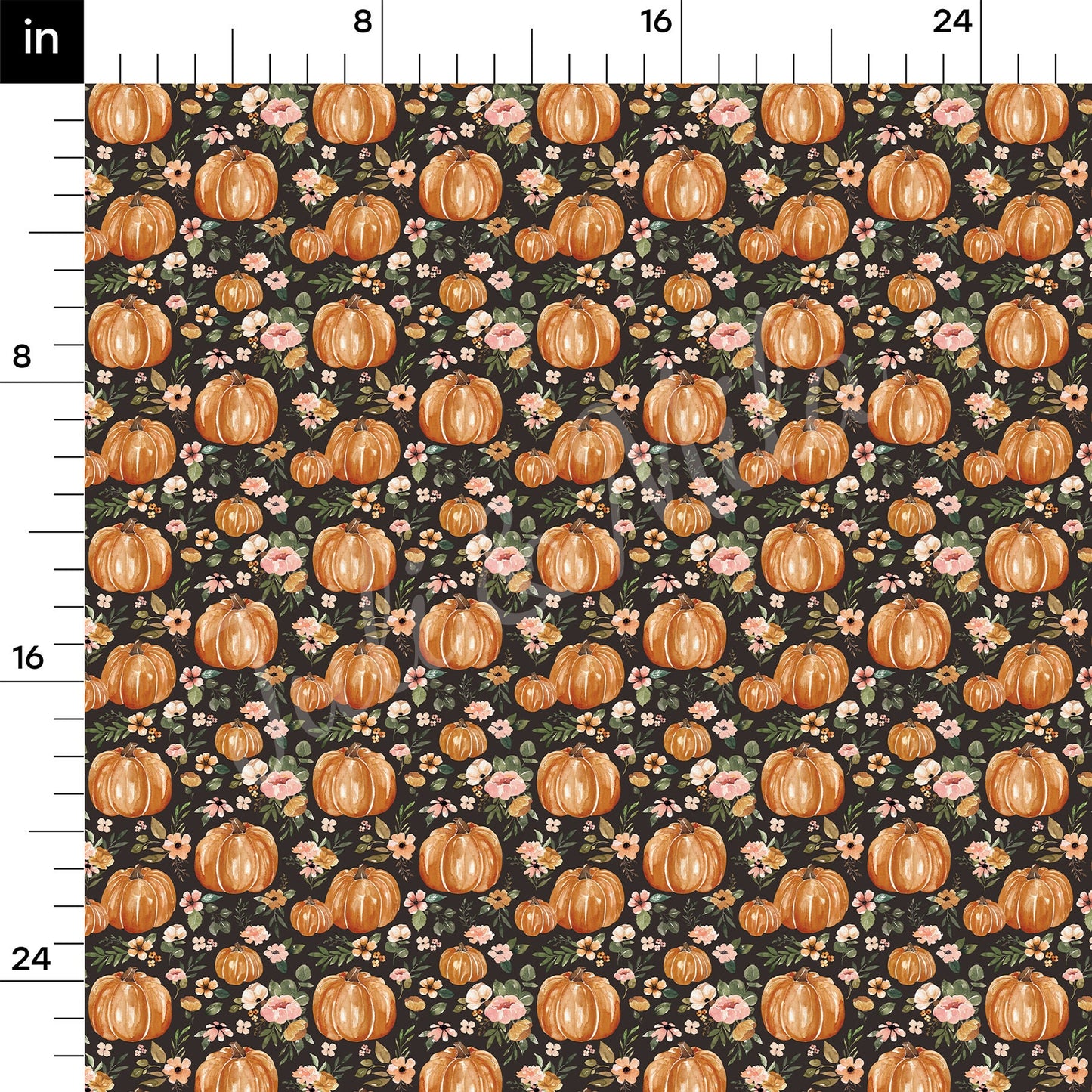 Fall Autumn Pumpkin Bullet Textured Fabric AA769