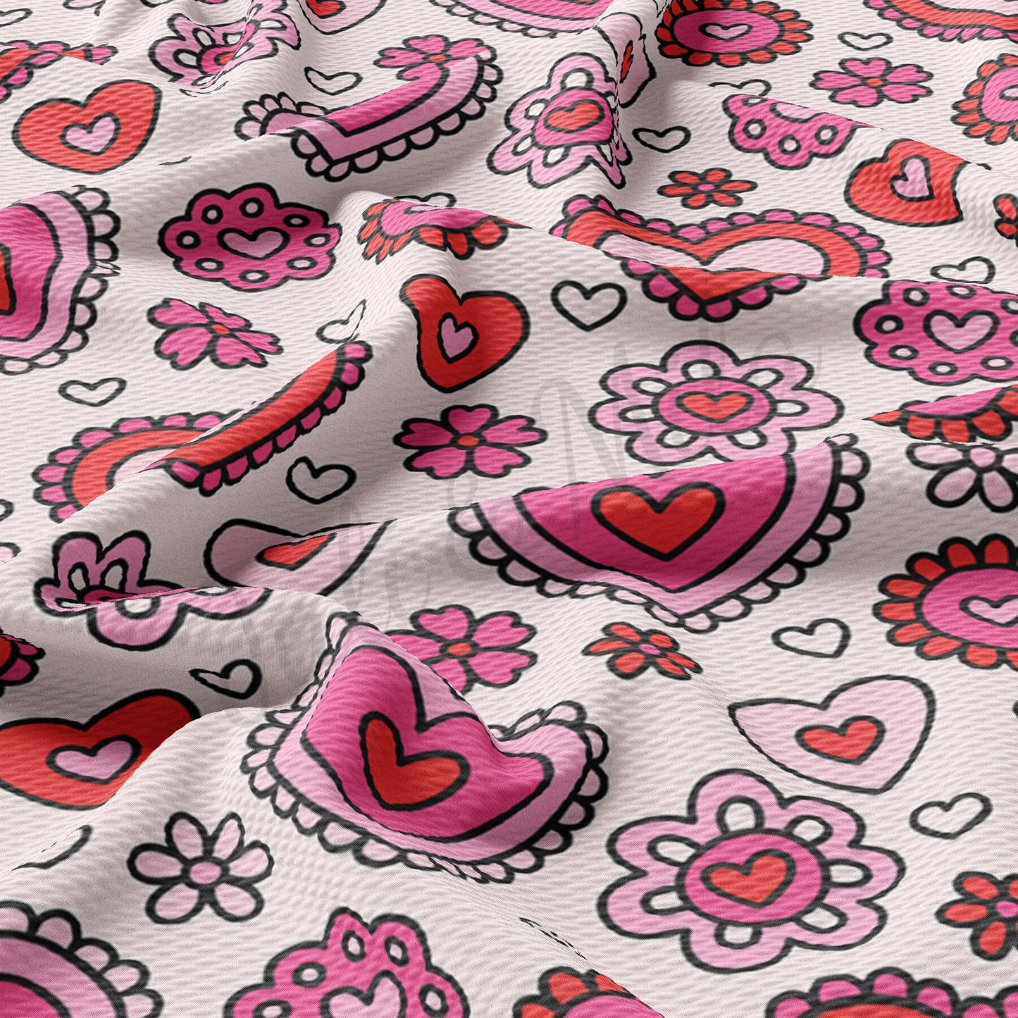 Valentines Day  Bullet Textured Fabric  AA951