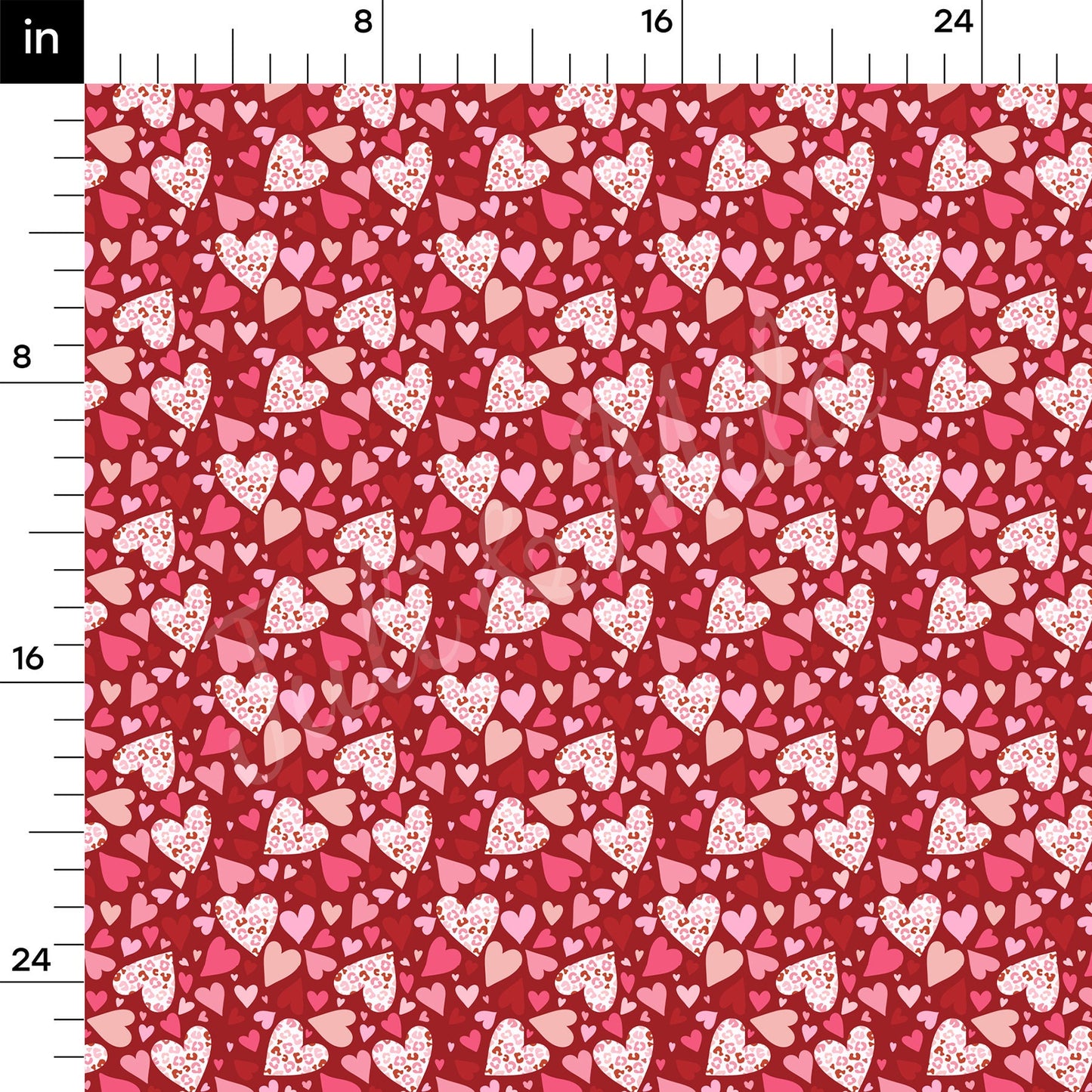 Valentines Day  Bullet Textured Fabric AA1180