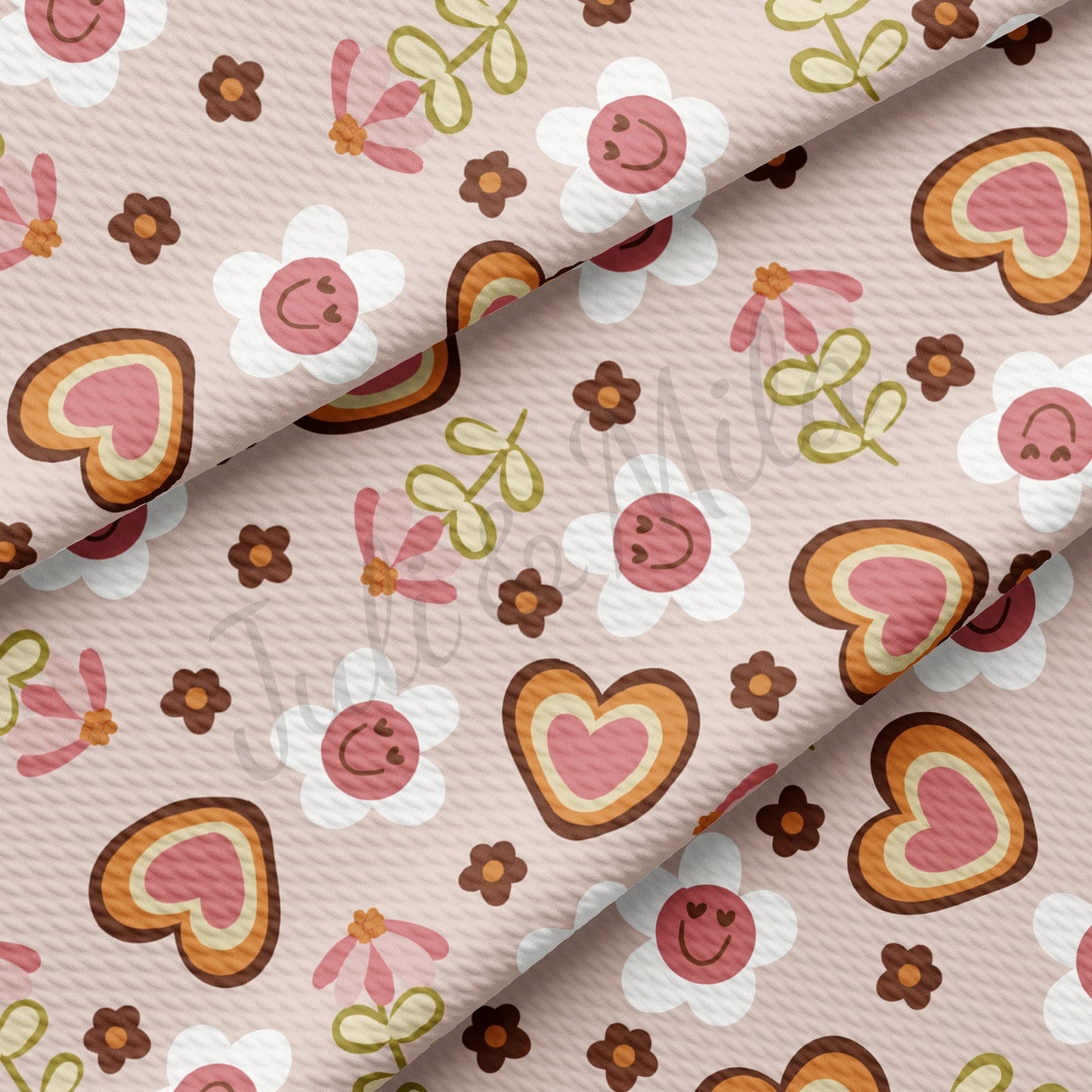 Valentines Day Bullet Textured Fabric  AA1115