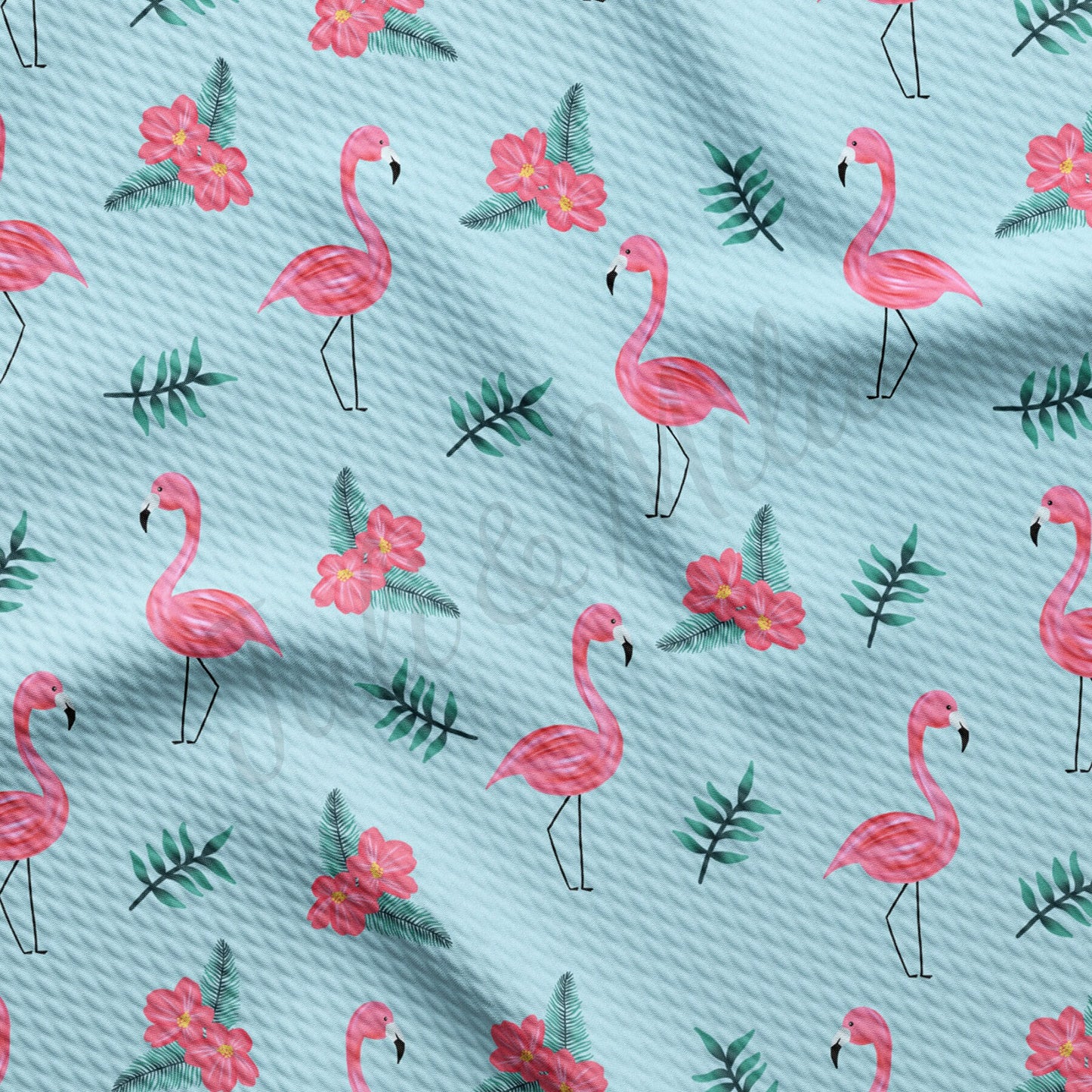 Flamingo Summer  Bullet Textured Fabric  AA1495