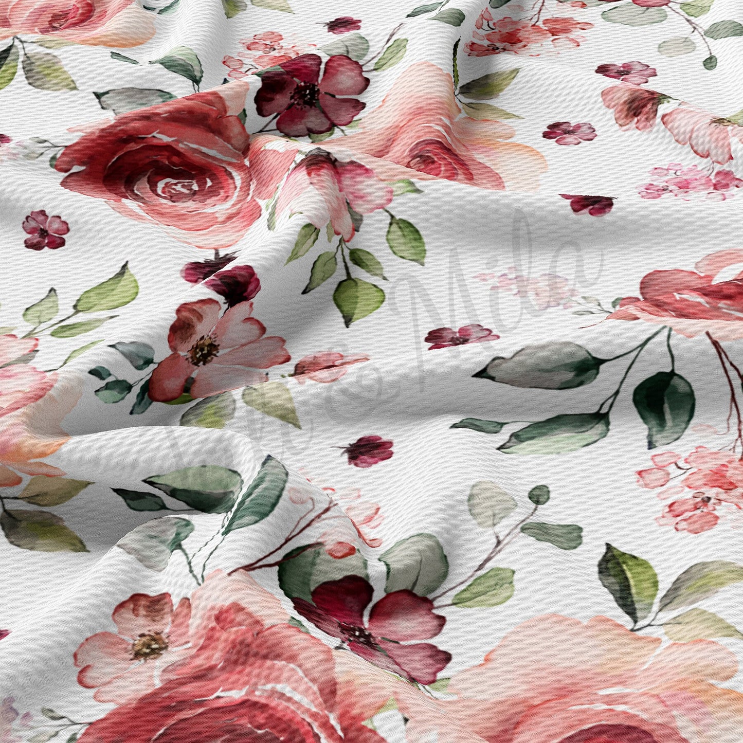 Floral Bullet Textured Fabric  AA1529