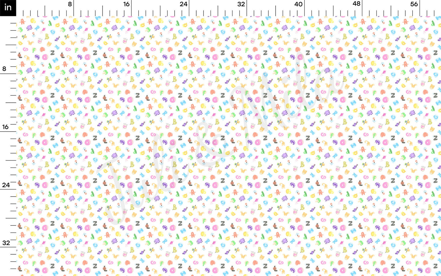 Back to School Bullet Fabric AA1543