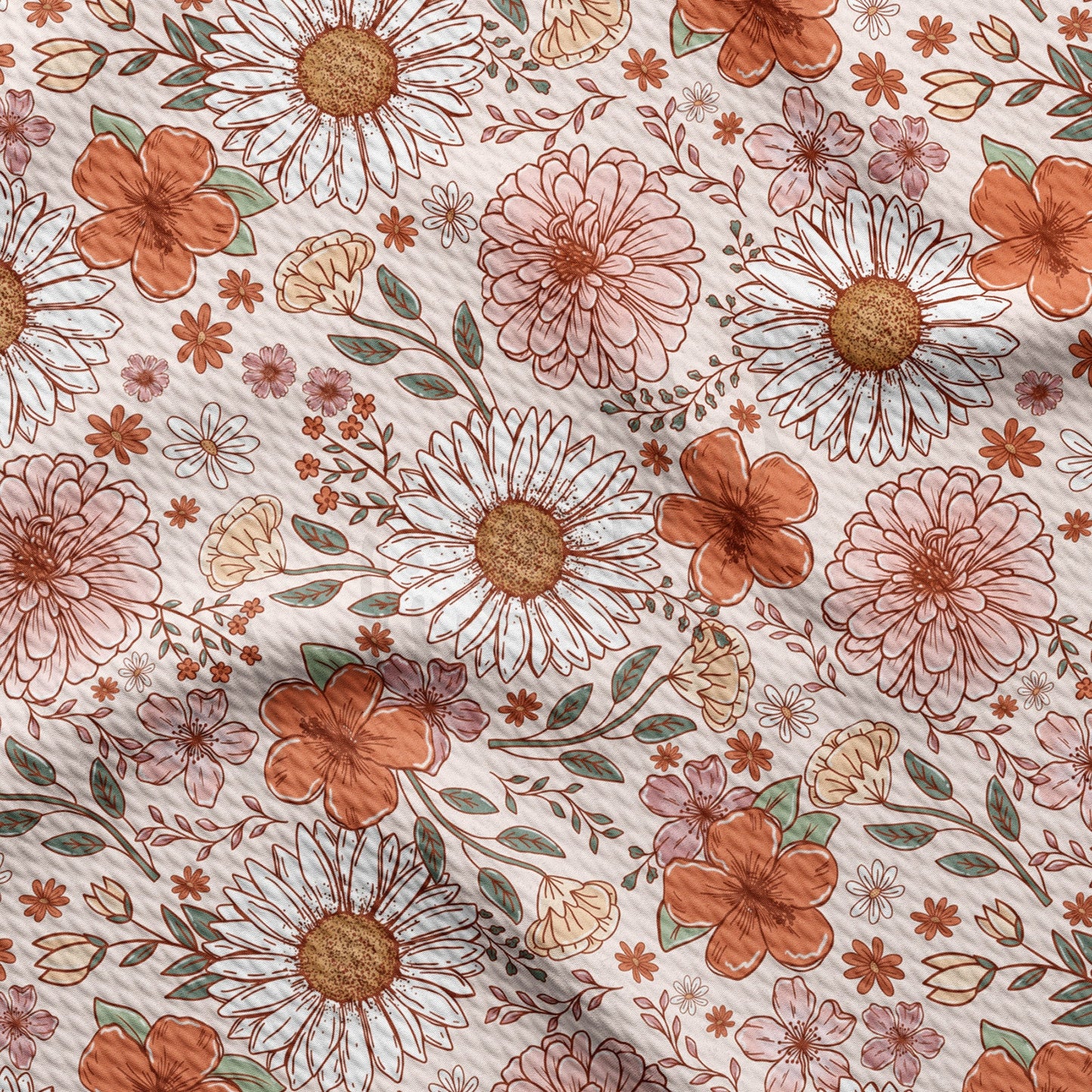 Floral  Bullet Textured Fabric by the yard AA1575