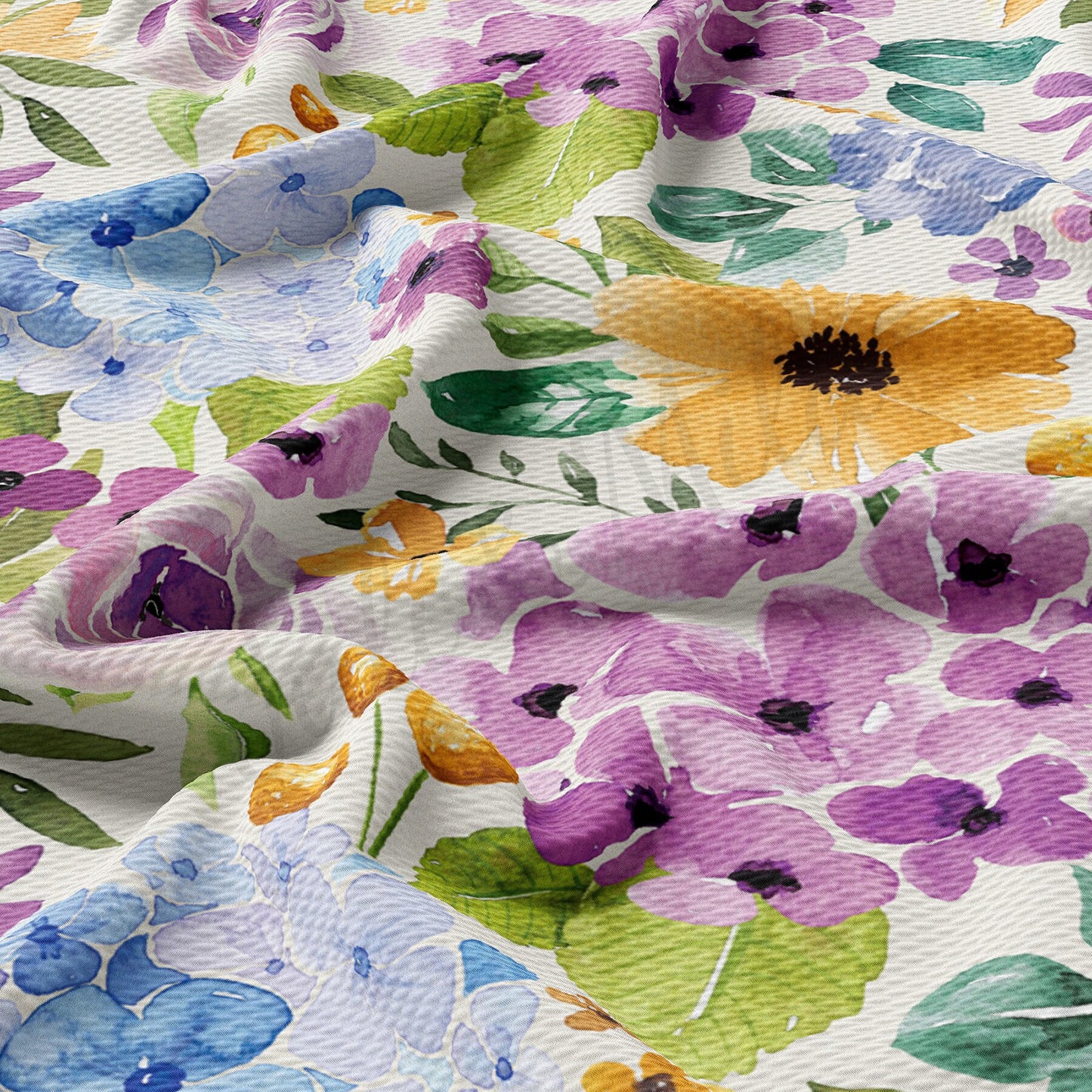 Floral l Bullet Textured Fabric by the yard AA1640