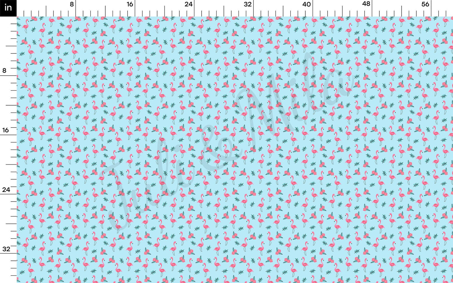 Flamingo Summer  Bullet Textured Fabric  AA1495