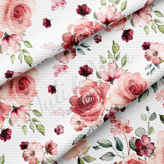 Floral Bullet Textured Fabric  AA1529