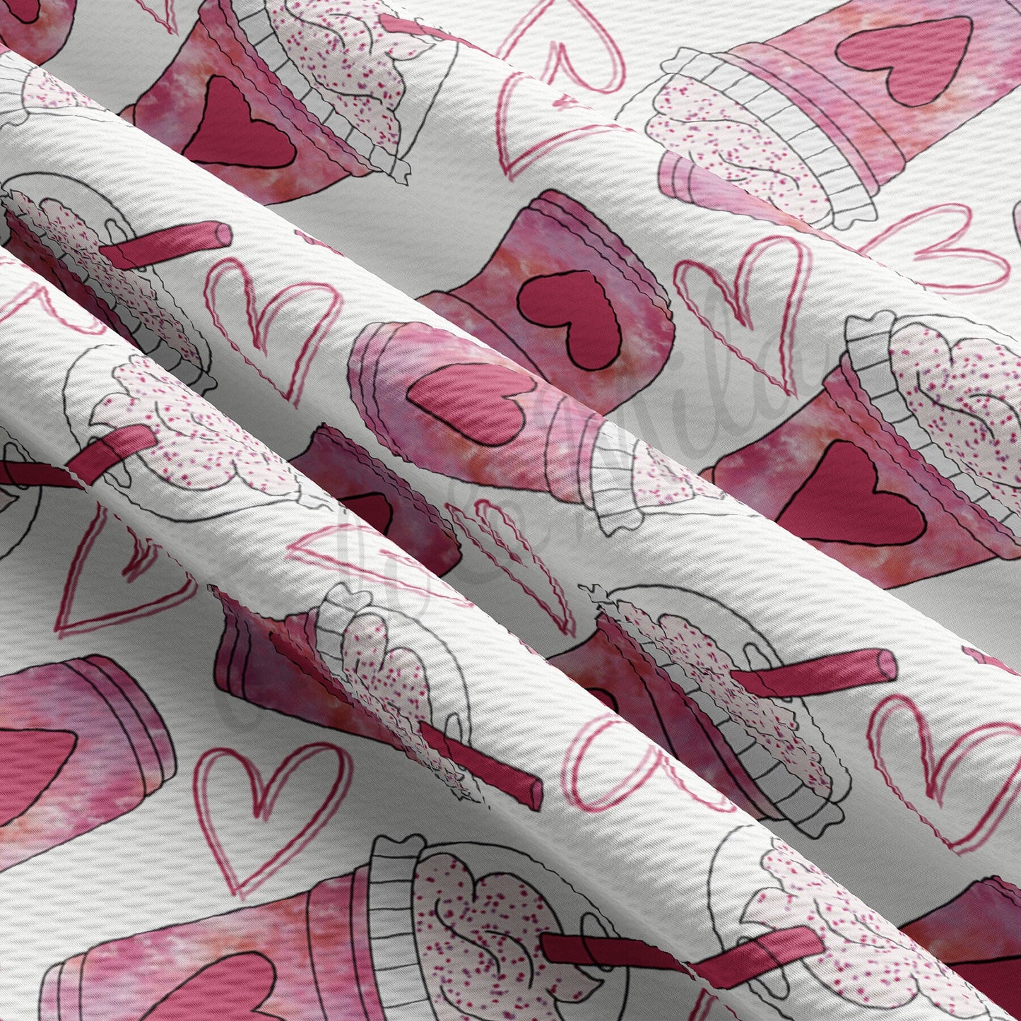 Valentines Day Bullet Textured Fabric  AA1701