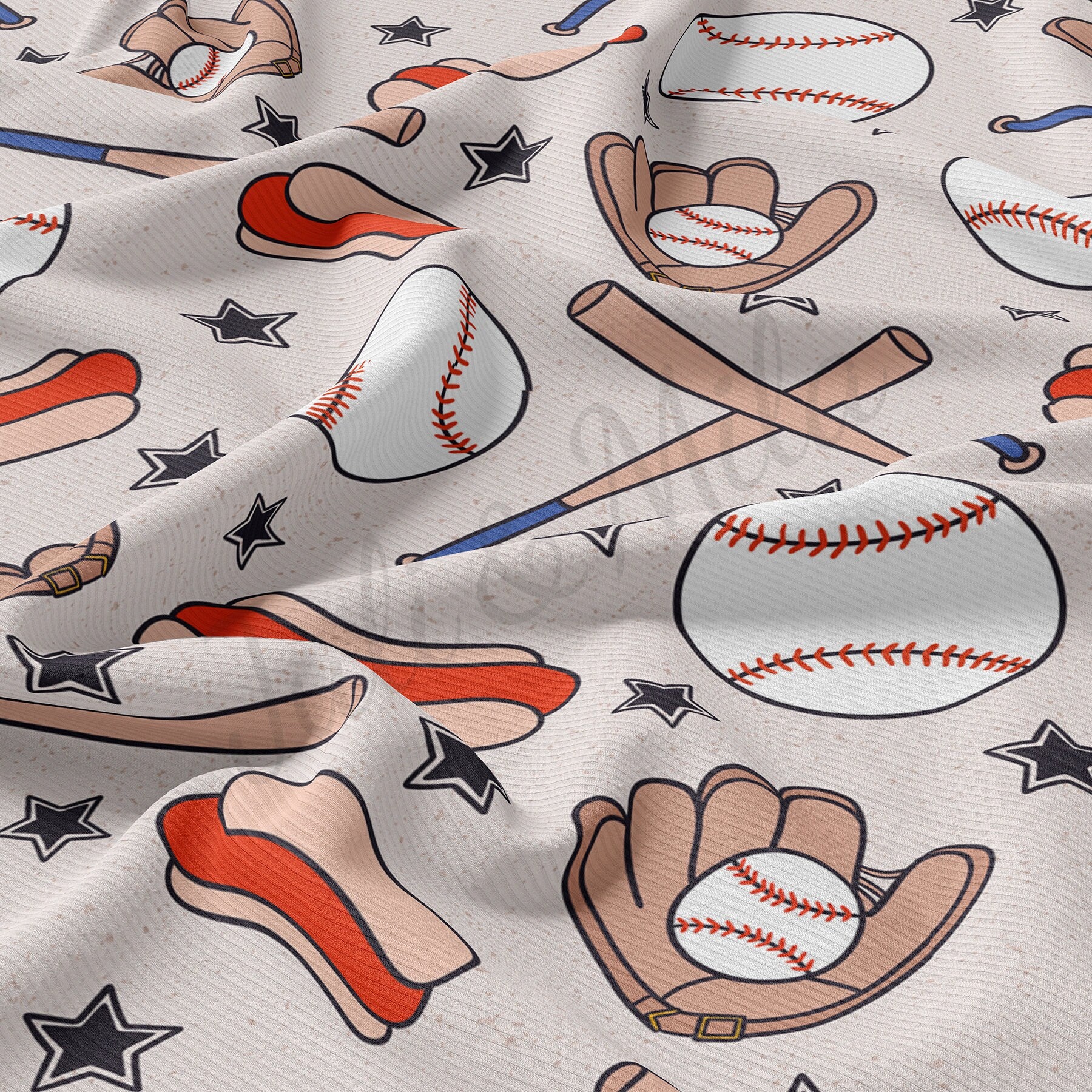 Baseball clearance knit fabric