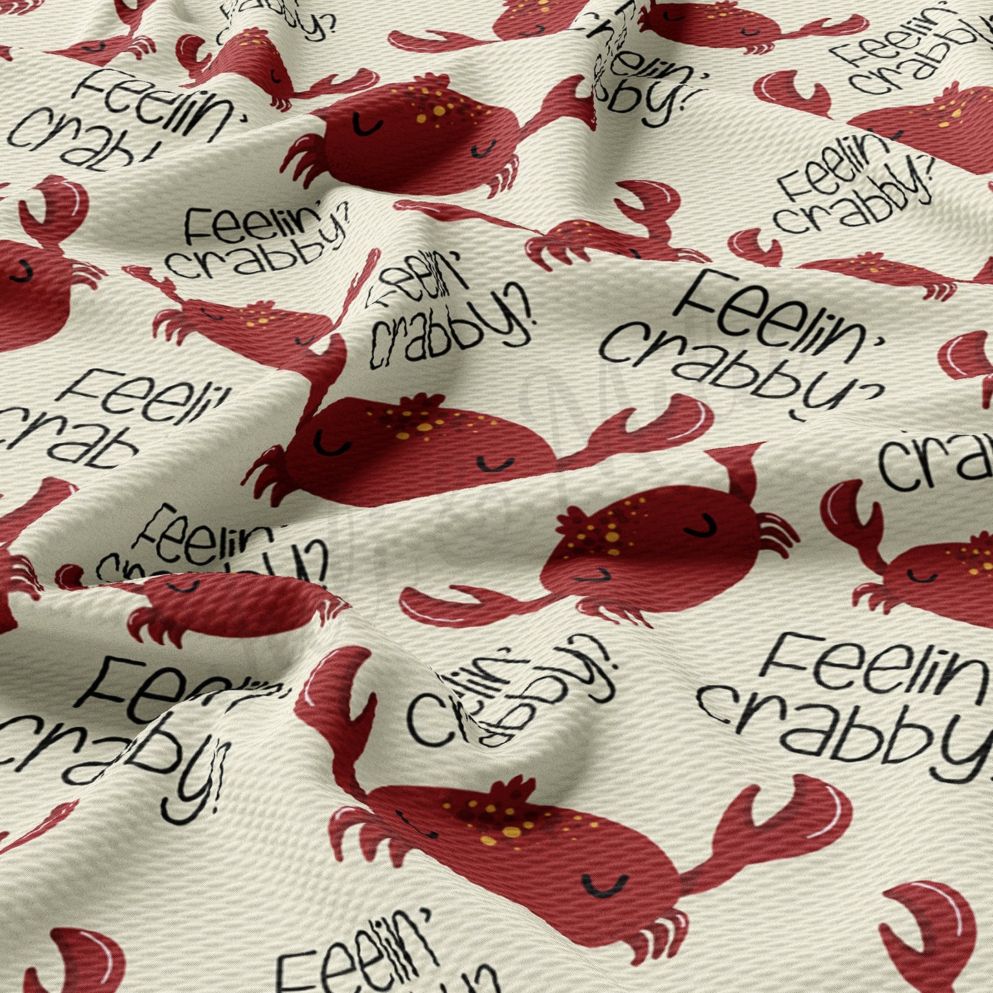 Feeling Crabby  Bullet Textured Fabric  AA1577