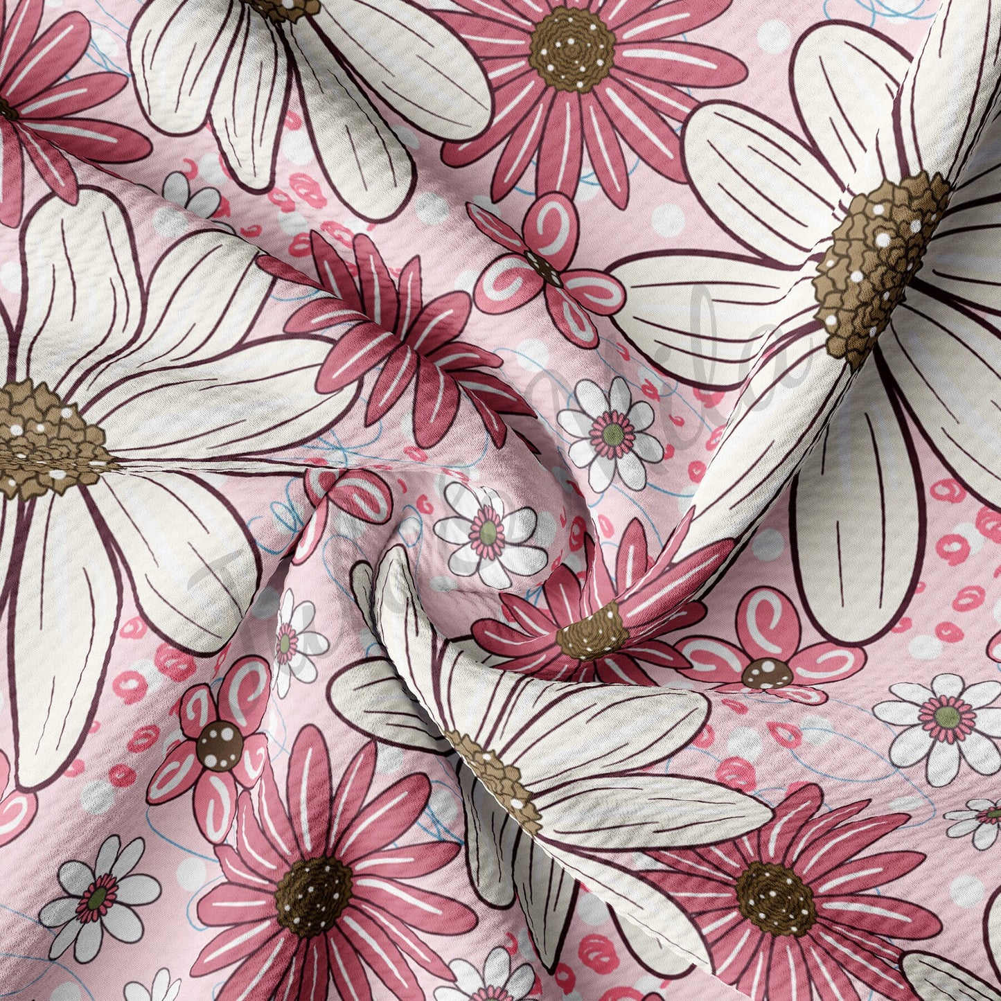 Floral  Bullet Textured Fabric by the yard AA1616