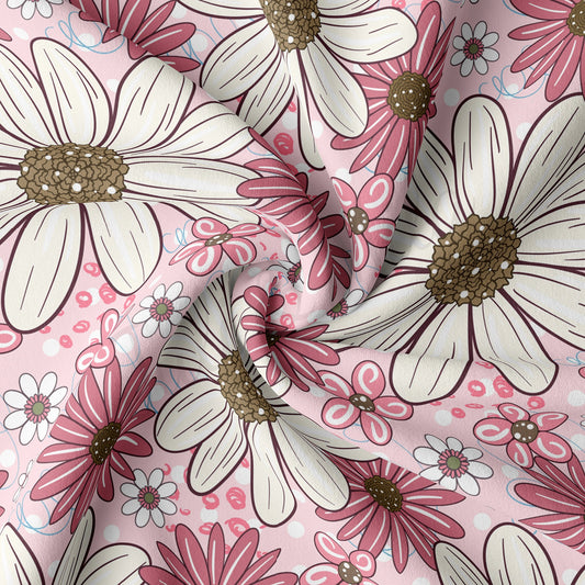 Floral  Double Brushed Polyester Fabric DBP1616