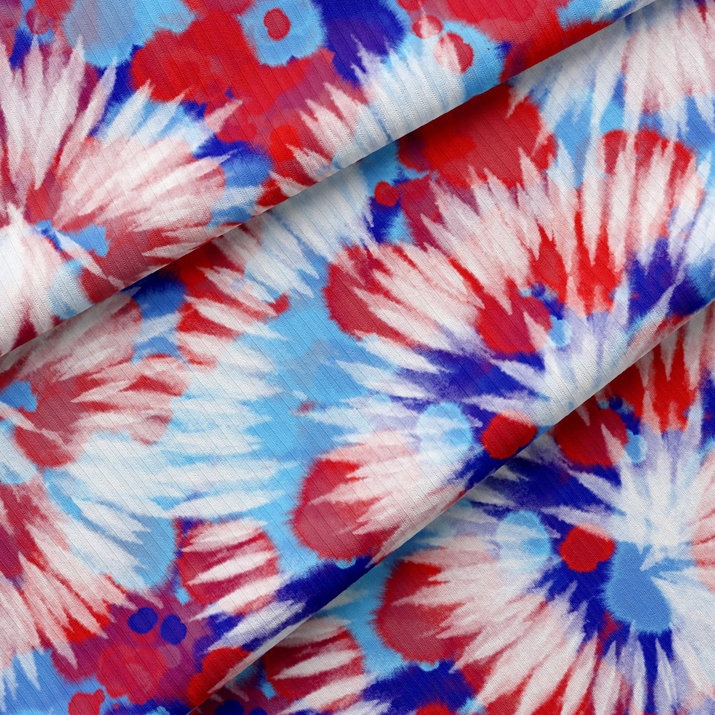 Rib Knit Fabric  RBK1612 4th of July Patriotic