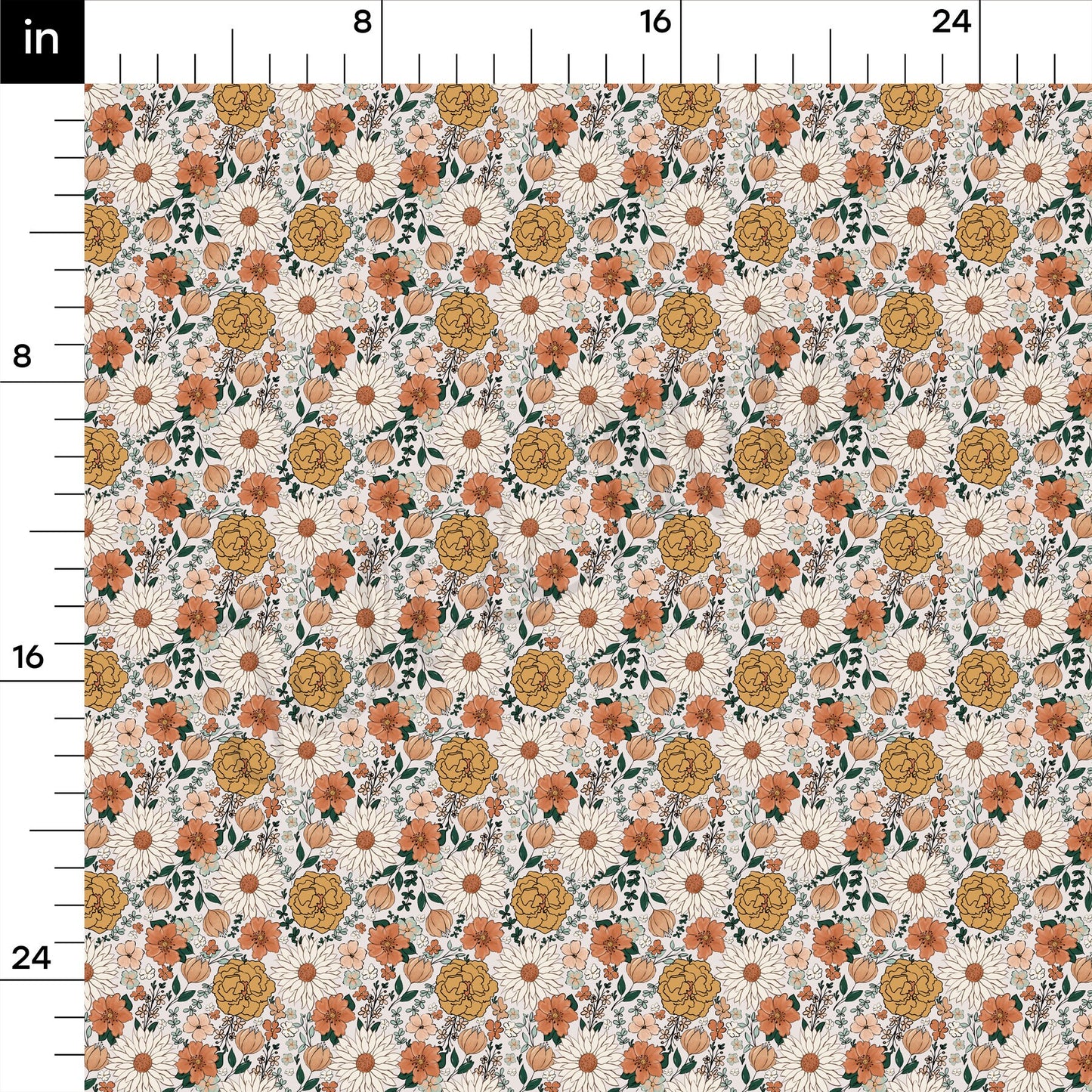 Floral Bullet Textured Fabric AA1655