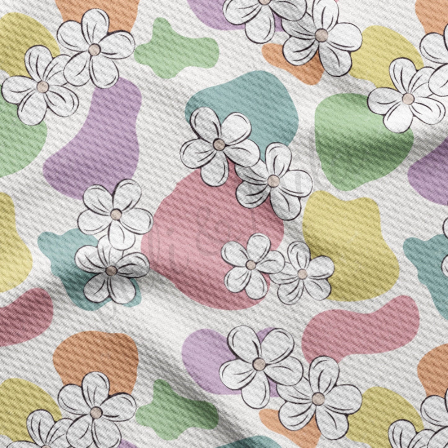 Floral  Bullet Textured Fabric  AA1689