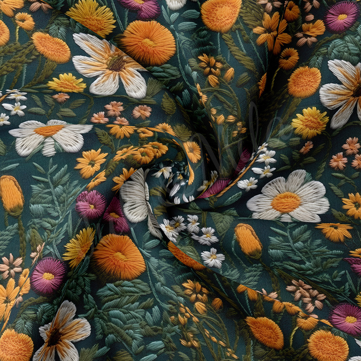 Double Brushed Polyester Fabric DBP1785 Embroidery