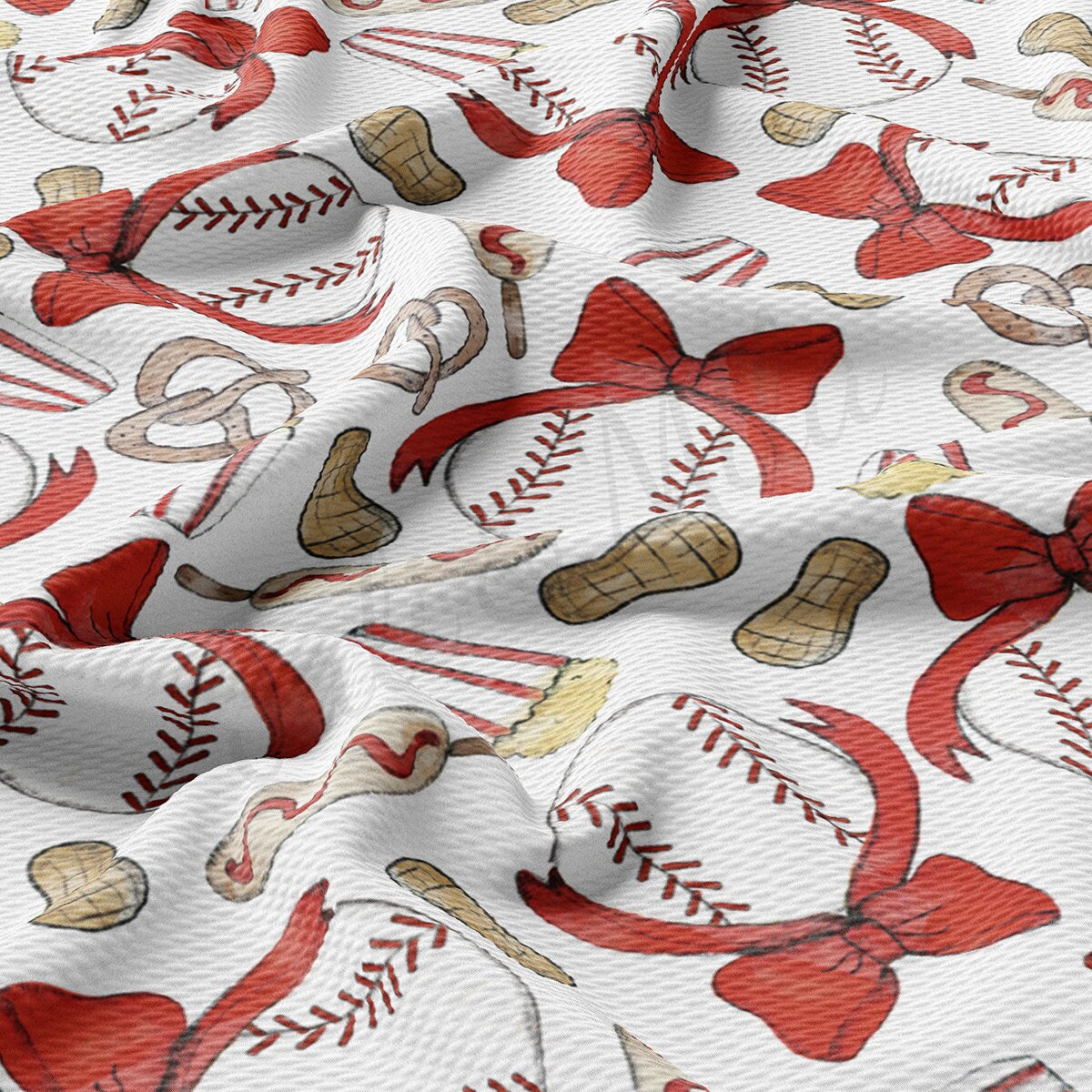 Baseball Bullet Textured Fabric  AA1809