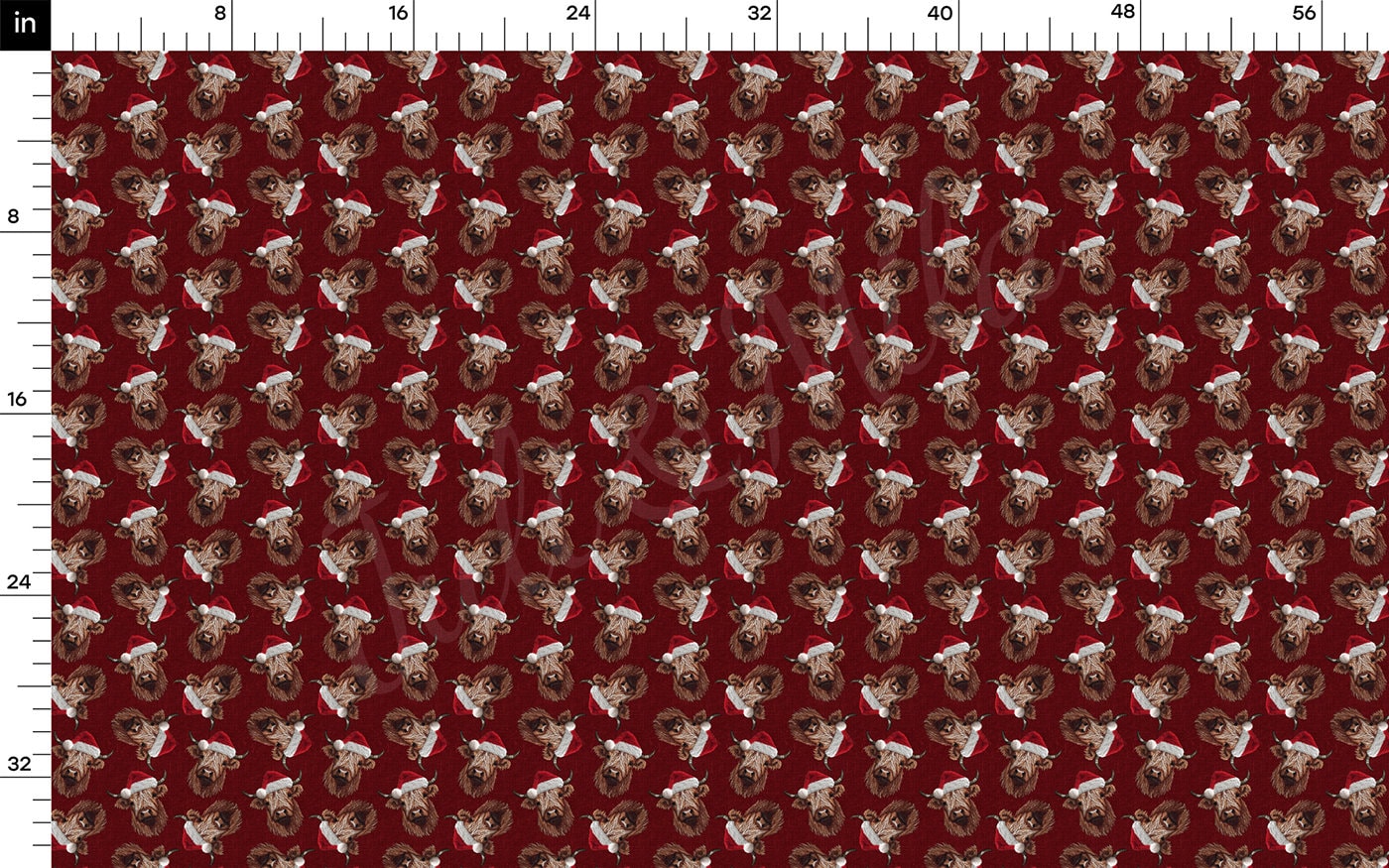 Christmas Rib Knit Fabric  RBK1819