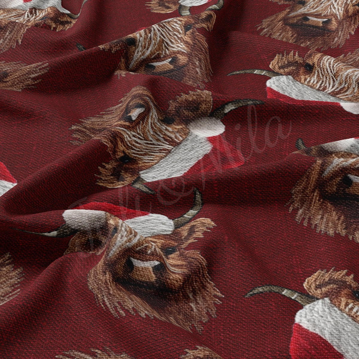 Christmas Rib Knit Fabric  RBK1819