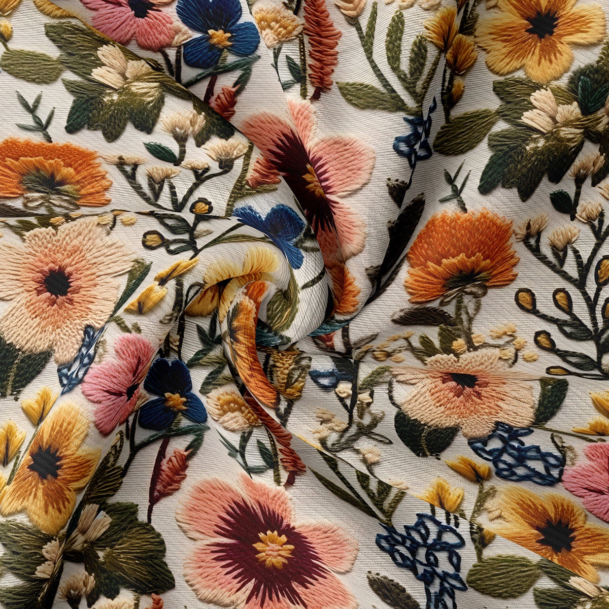 Paisley - Floral Fabric By The Yard