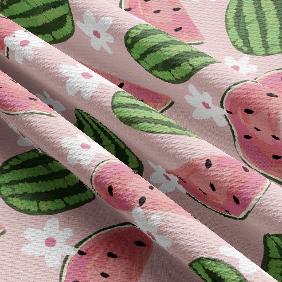 Watermelon Bullet Textured Fabric  AA1851