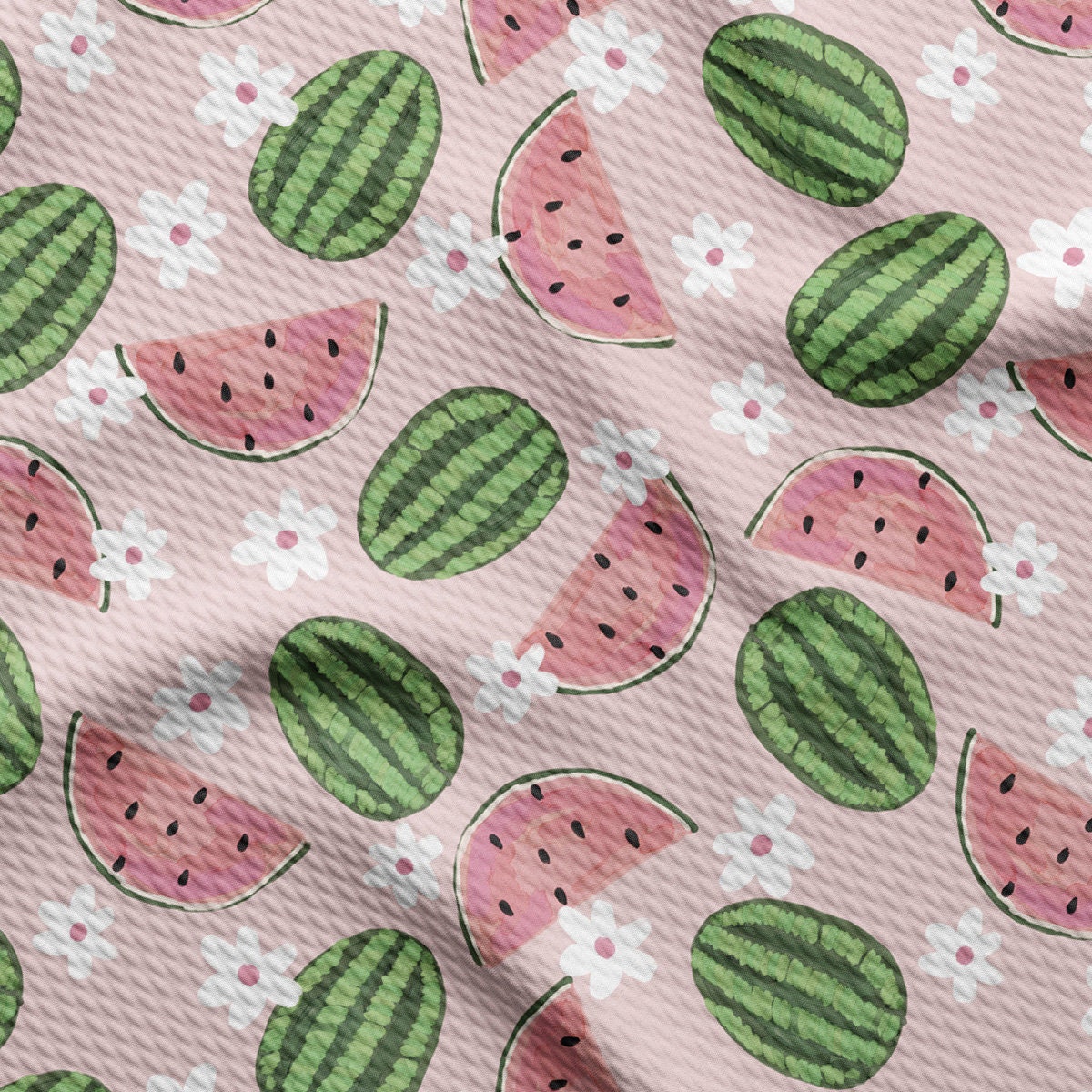 Watermelon Bullet Textured Fabric  AA1851