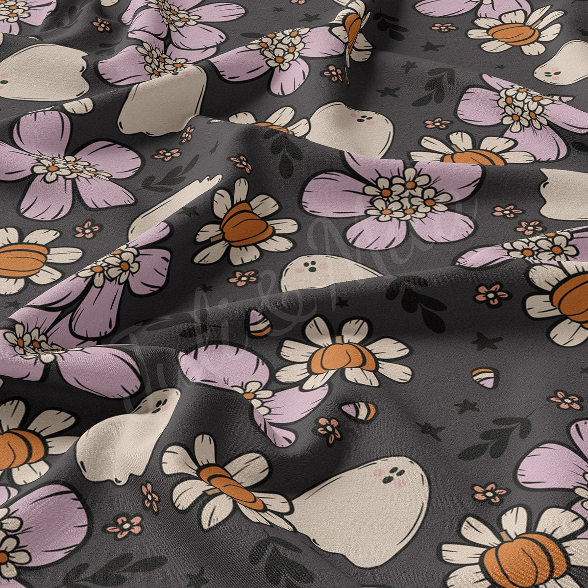 Double Brushed Polyester Fabric DBP1824 Halloween Autumn Fall