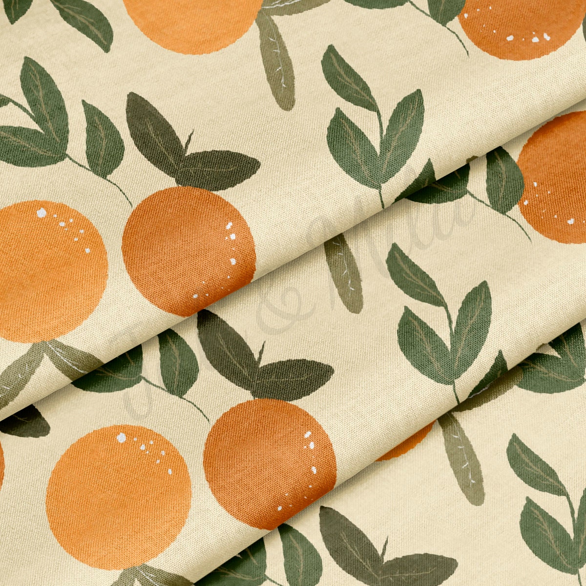 100% Cotton Fabric  orange CTNorange4