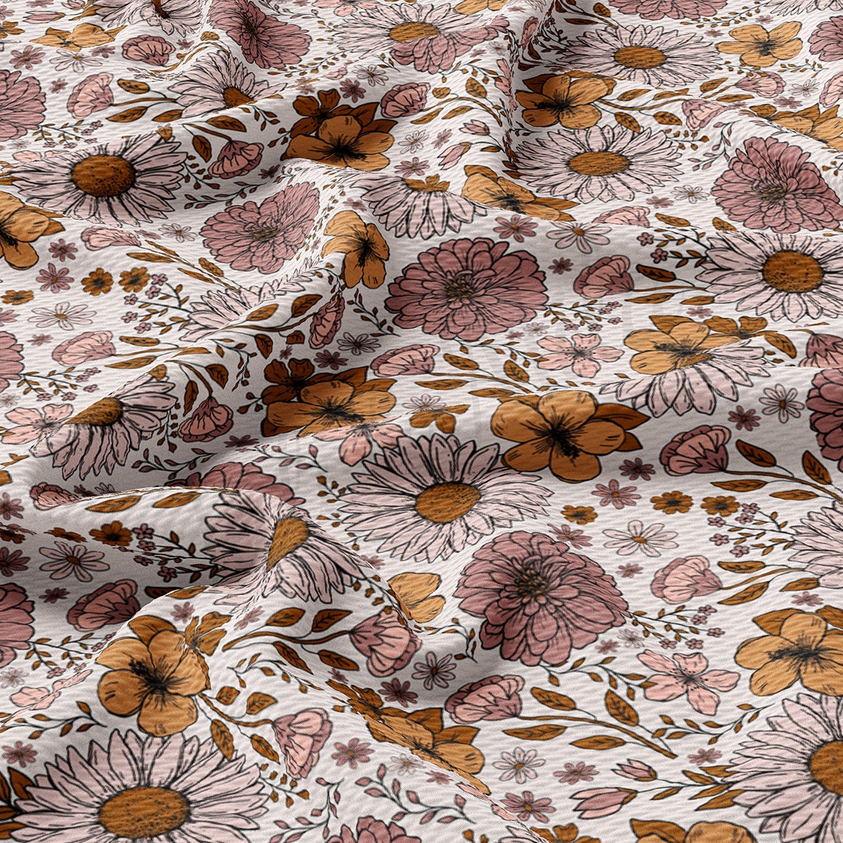 Bullet Textured Fabric  floral AA1864