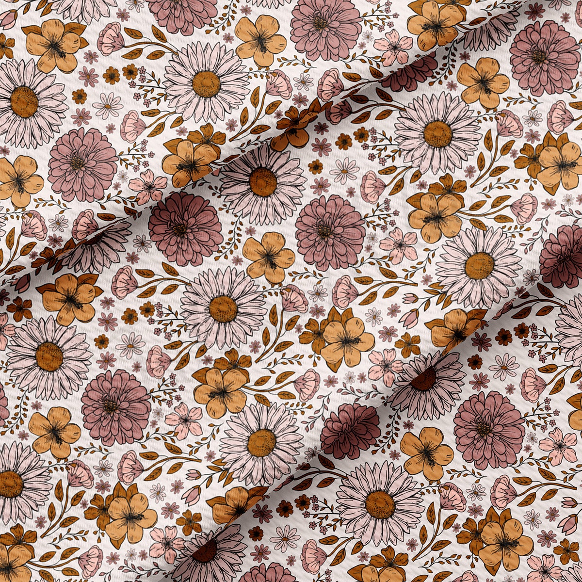 Bullet Textured Fabric  floral AA1864