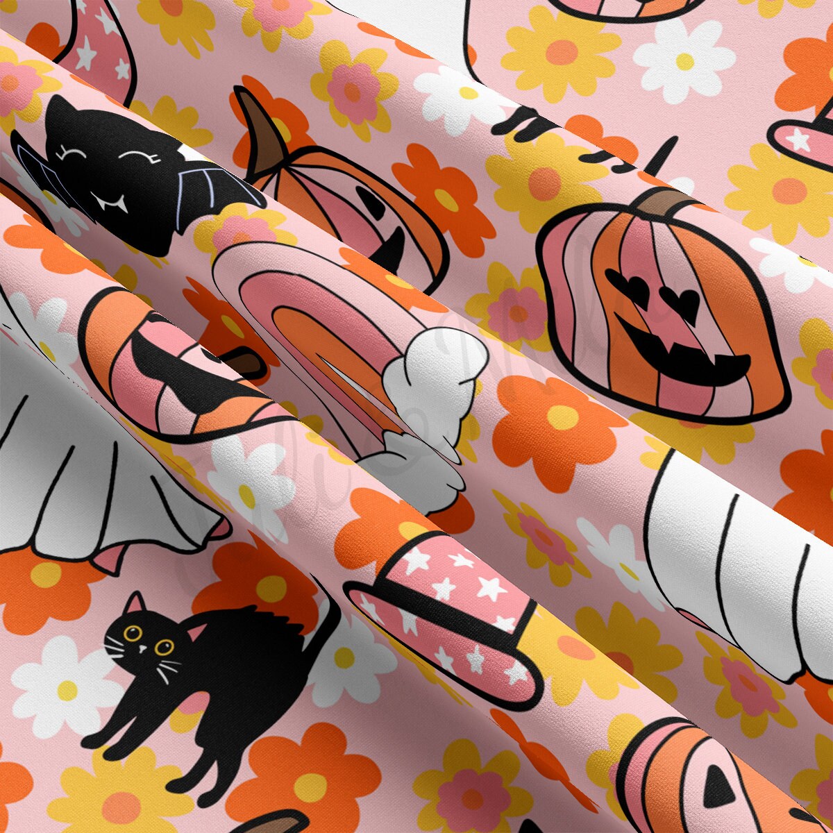 DBP Fabric Double Brushed Polyester Fabric DBP1865 halloween