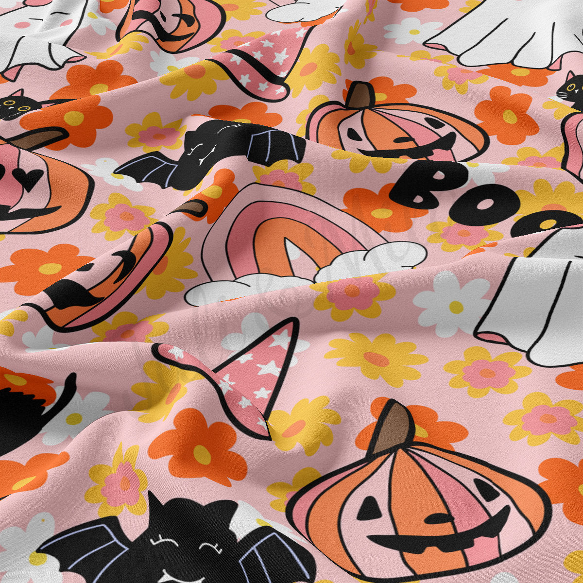 DBP Fabric Double Brushed Polyester Fabric DBP1865 halloween